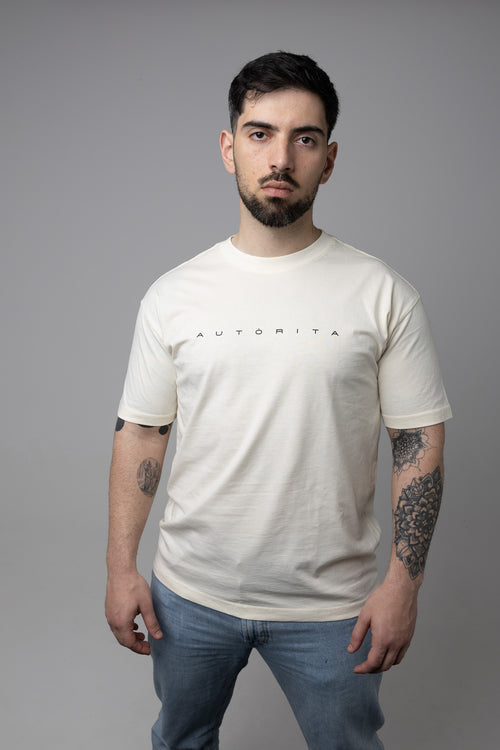 Camiseta oversize blanca hombre AUTORITA